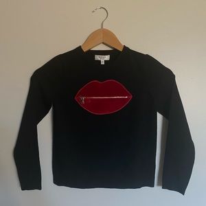 MILLY MINIS zip the lip pullover